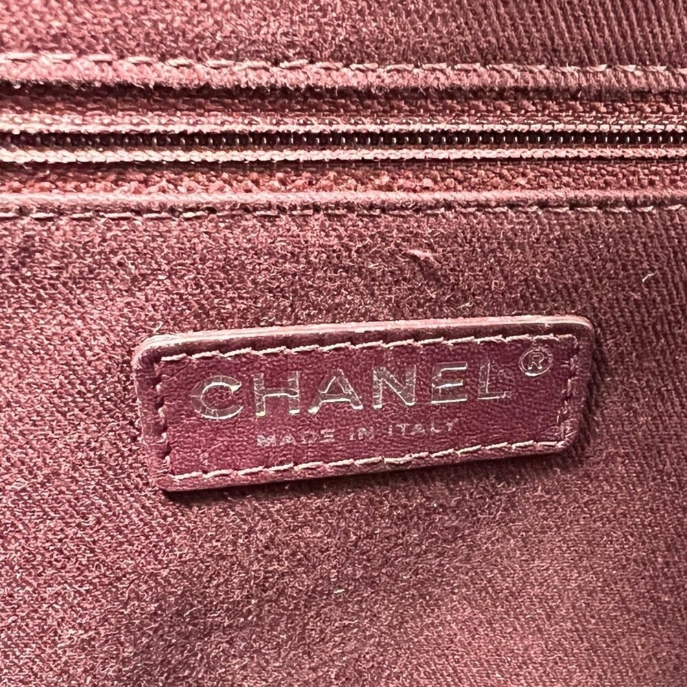 Chanel Black Caviar Leather Flap Bag Silver Chain Shoulder - Picture 9 of 12